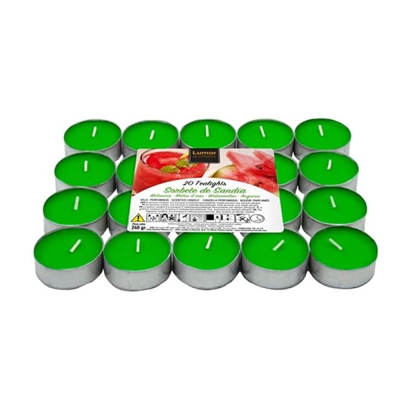 PACK 20 TEALIGHTS SORBETE DE SANDIA