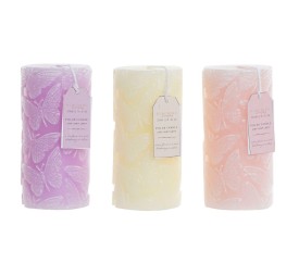 VELA CERA 7X7X14 475 GR. MARIPOSA 3 SURT.