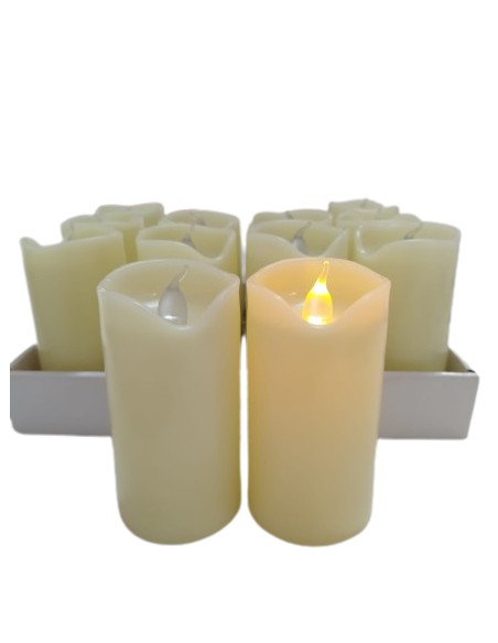 VELA LED CREMA 5X10CM