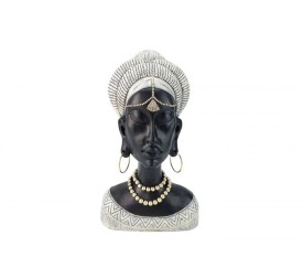 MUJER AFRICANA DEC.(Poliresina)(14*7*22)