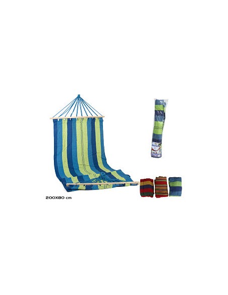 HAMACA LONA DECORADA 200X80CM 3 SURTIDOS HAMACA LONA DECORADA 200X80CM 3 SURTIDOS