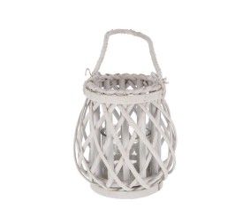 PORTAVELAS C/VASO CRISTAL ALANIS 20X20CM