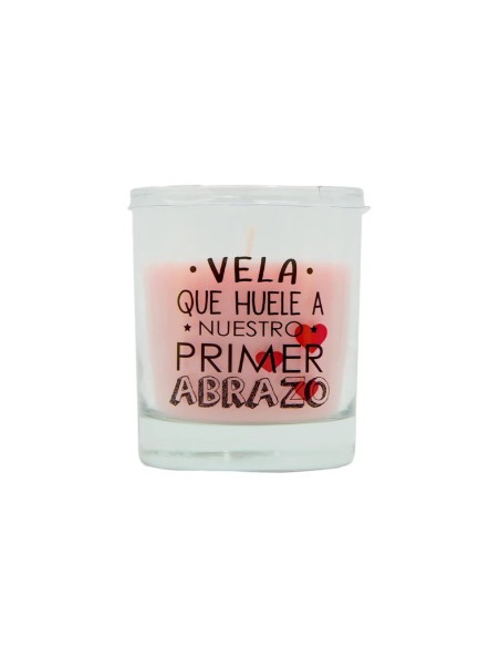 VELA VASO PERF. MENSAJE ABRAZO