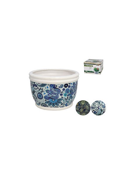 MACETERO DOLOMITA 18X12,5 CM BLUE 2 SURT