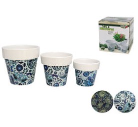 MACETERO DOLOMITA 16-13-11CM BLUE 2 SURT