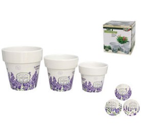 MACETERO DOLOMITA 16-13-11CM LAVANDA 3 S