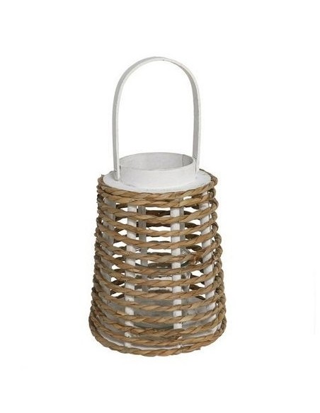 PORTAVELAS C/VASO CRISTAL LAIT 25X20CM