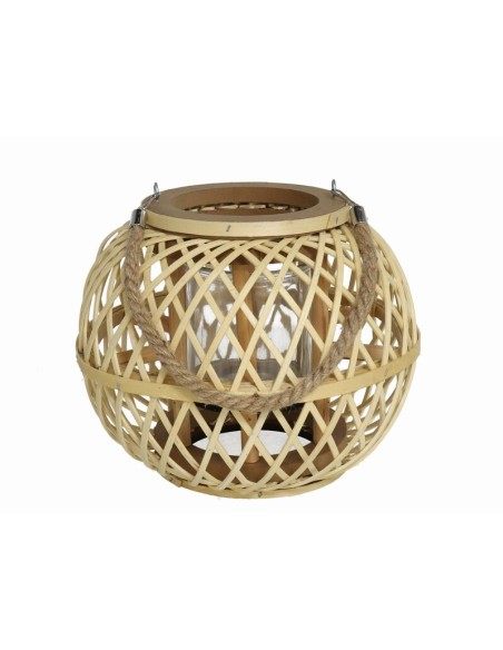 PORTAVELAS C/VASO CRISTAL TIMÓN 22X26CM