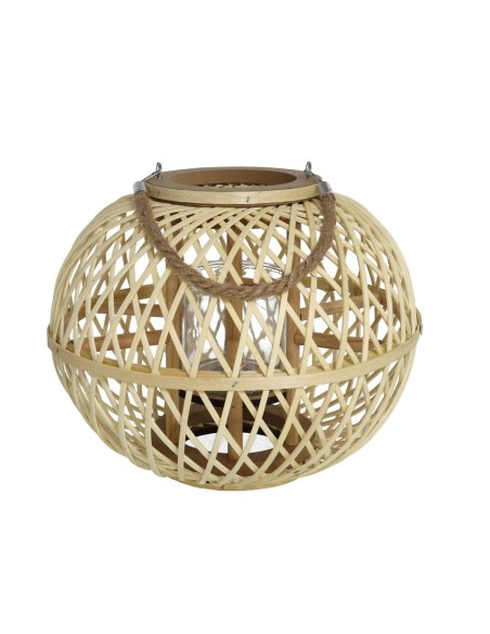 PORTAVELAS C/VASO CRISTAL ANIA 26X32CM