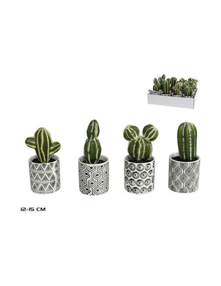 MACETA CERAMICA CACTUS SURT 12-15 CM