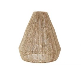 PANTALLA JUTE METAL 40X40X43 NATURAL