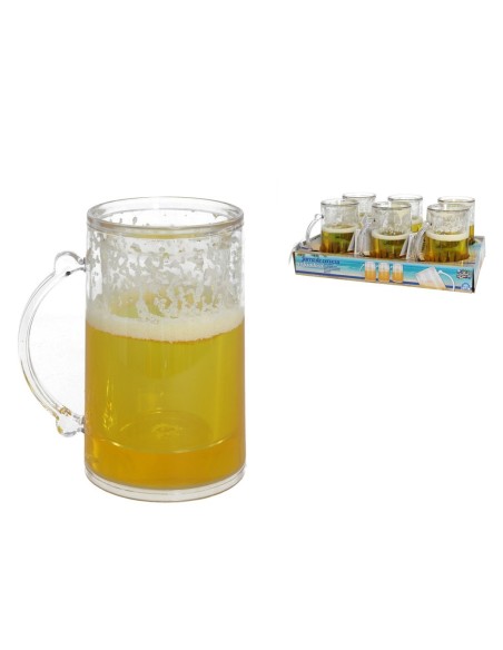 JARRA CERVEZA ENFRIADORA 400ML PLASTICO
