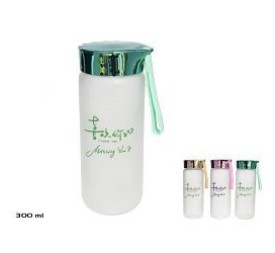 BOTELLA CRISTAL MILA 300ML 16X6CM 3SURTIDO