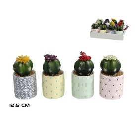 MACETA CERAMICA CACTUS FLOR SURT 12,5 CM