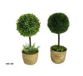 MACETA ALGAS CON BOLA BOJ  SURT 38 CM