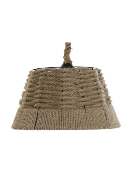 LAMPARA TECHO METAL CUERDA 35X35X22 NATURAL