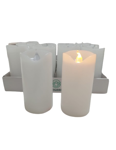 VELA LED BLANCA 5X10CM