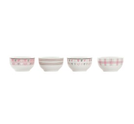 BOL PORCELANA NEW BONE 13X13X7 480ML 4 SURT.