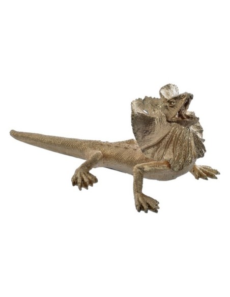 FIGURA RESINA 28X15X10,5 LAGARTO DORADO
