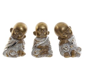FIGURA RESINA CRISTAL 7X6X10 BUDA DECAPE 3 SURT.