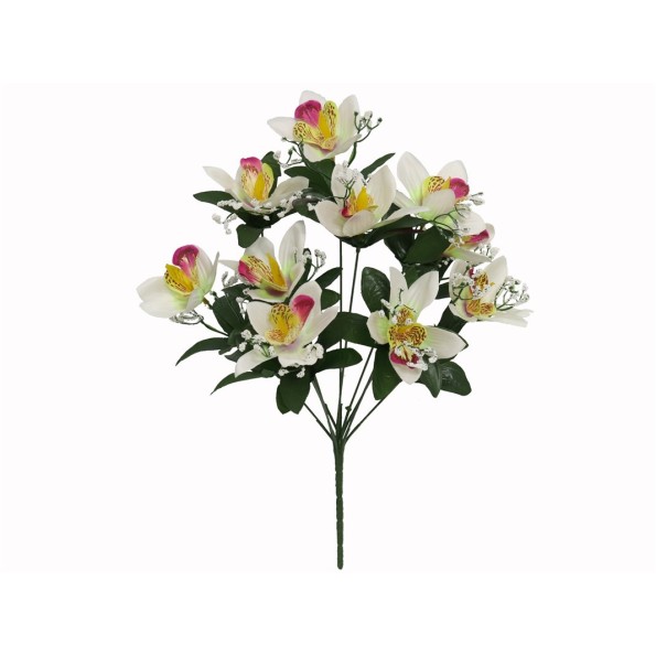 RAMO ORQUIDEA X10-43CM (CREMA)