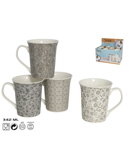 TAZA MUG CERÁMICA 342ML KANSAS 4SURTIDOS