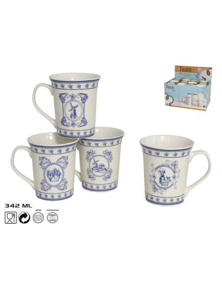 TAZA MUG CERÁMICA 342ML TEXAS 4 SURTIDOS