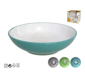 PLATO HONDO GRÉS BICOLOR 20CM LUGO 3SURT