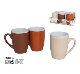 TAZA MUG GRES 380ML SMOOTH 3 SURTIDOS