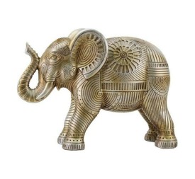 FIGURA RESINA 19,5X7X14,5 ELEFANTE DORADO