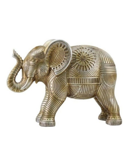 FIGURA RESINA 19,5X7X14,5 ELEFANTE DORADO