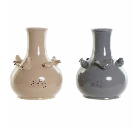 JARRON PORCELANA 13,5X13,5X18 PAJAROS 2 SURT.