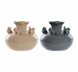 JARRON PORCELANA 14,5X14,5X12 PAJAROS 2 SURT.