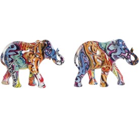 FIGURA RESINA 22X9X17 ELEFANTE 2 SURT.