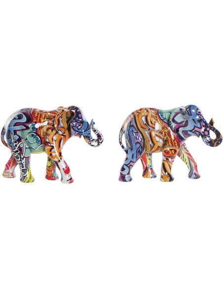 FIGURA RESINA 22X9X17 ELEFANTE 2 SURT.