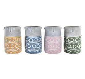 MACETERO CEMENTO 12X12X18 CARA 4 SURTIDO