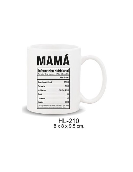 MUG CON MENSAJE , MAMA INF.NUTRIC.
