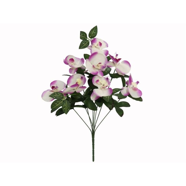 RAMO ORQUIDEAS SATIN X 8-41CM (MALVA)