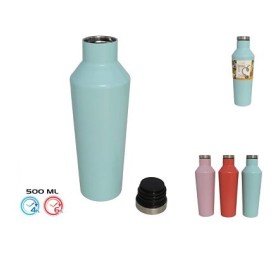 TERMO 500ML 3 COL. -ACERO