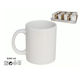 TAZA LUGO PORCELANA 330ML BLANCO