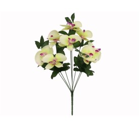 RAMO ORQUIDEAS SATIN X 8-41CM (VERDE)