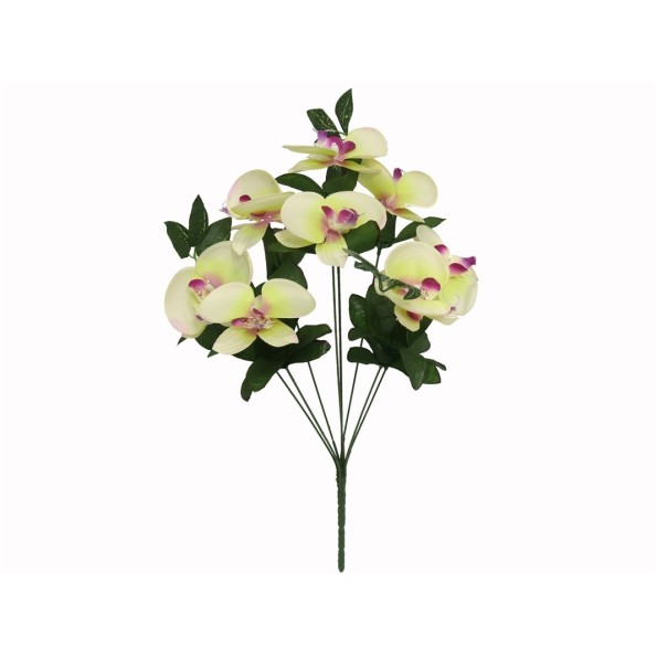 RAMO ORQUIDEAS SATIN X 8-41CM (VERDE)