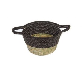 CESTA CUERDA (Marron / Nat.) (25*15 Cm)