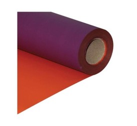 PAPEL SINTETICO BICOLOR PURPURA-NARANJA