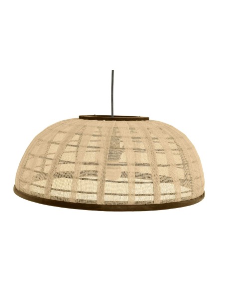 LAMPARA TECHO ALGODON RATAN 48X48X21,5 NATURAL