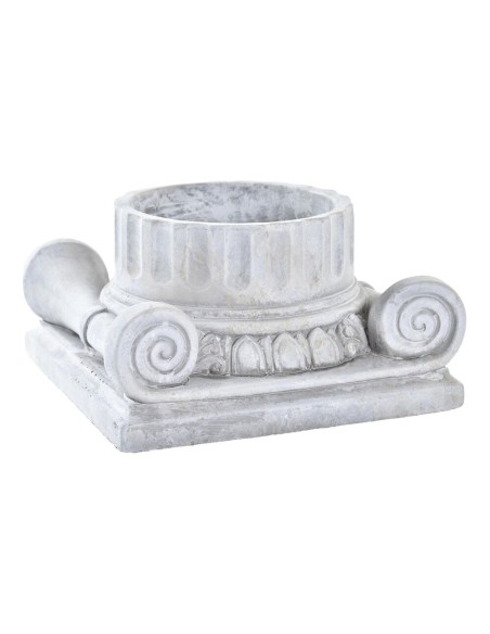 MACETERO CEMENTO 24X23X13 COLUMNA GRIS