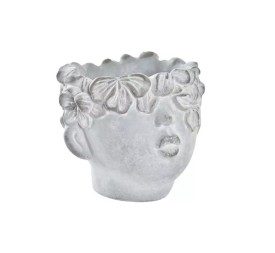 MACETERO CEMENTO 20X18X18 PARED GRIS