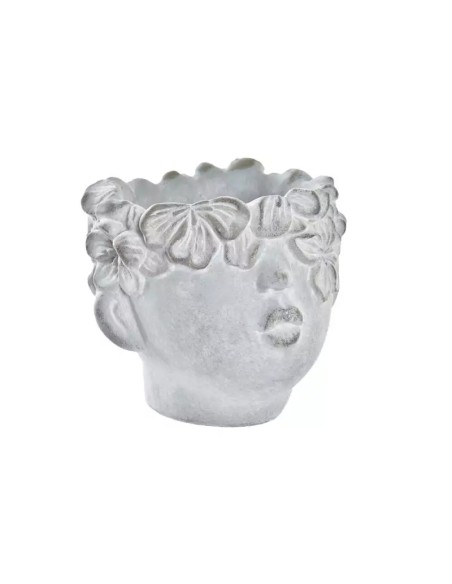 MACETERO CEMENTO 20X18X18 PARED GRIS