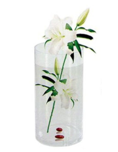 FLORERO CRISTAL 15X50CM