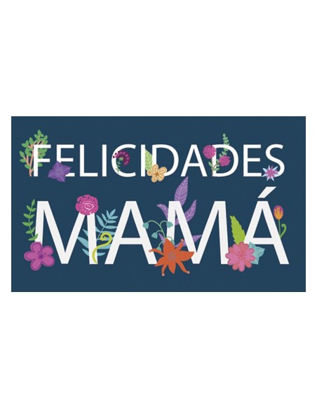 R.250 ETIQUETAS AZULES -FELICIDADES MAMÁ-